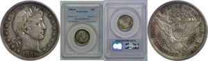 1896-O Barber Quarter   PCGS VF-35 - Picture 1 of 3