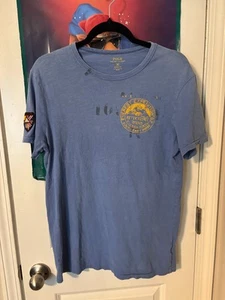 Polo Ralph Lauren RL-67 Everest Expedition Summit Team Men's Blue Logo T-Shirt M - Picture 1 of 7