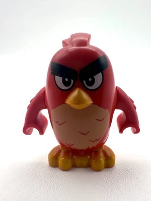 LEGO Angry Birds ANG008 Red, Left Eyebrow Raised Minifigure From Set 75824 USED - Image 1 of 2