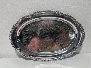 Irvinware Zucker & Milchkännchen NUR SERVIERTABLETT Chrom 9,5" Tablett USA - Bild 1 von 11