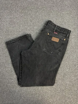 Jeans Wrangler Vintage Para Hombre 36x30 31MWZWK Corte Vaquero Negro Denim Western Foto 1 de 4