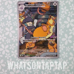 Pokemon Card Team Rockets Raticate 202/182 Scarlet Violet Destined Rivals LP - Picture 1 of 2