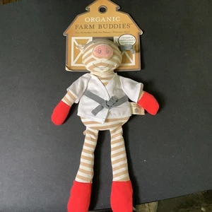 Bio Farm Buddies Schweinekotelett Schwein Plüschtier - Neu mit Etikett - Hypoallergen - - Bild 1 von 5