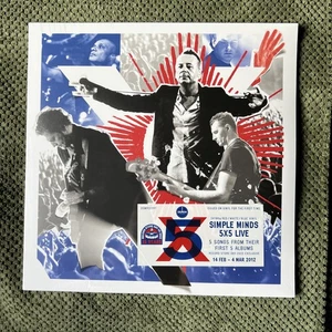 SIMPLE MINDS 5X5 LIVE LP LIMITED EDITION 3LP 180GM RED/WHITE/BLUE VINYL RSD 2022 - Picture 1 of 7