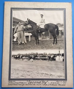 *SEGUNDA PRUEBA* 1948 CARRERA DE CABALLOS/CÍRCULO DE GANADORES DE CARRERAS FOTO ORIGINAL Pimlico - Imagen 1 de 4