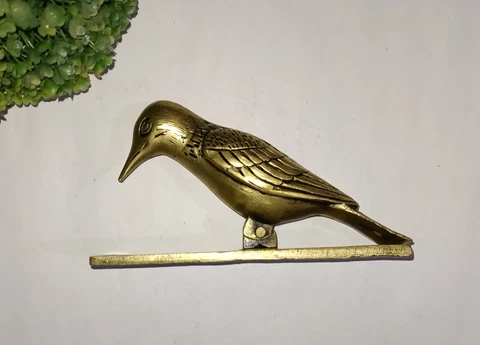 Brass Woodpecker Shape Door Bell Nature Theme Door Knocker Gift Dec AJ068 Cover