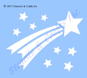 Shooting Star Stencil, Stars Template, Celestial Stencil, Reusable Stencil, Art - Picture 1 of 1