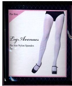 Pantalon opaque taille plus nylon noir beige blanc violet vert jambe avenue 7666