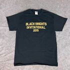 Army Black Knights Mens Shirt Medium Black Short Sleeve Tee Sport Ncaa Football