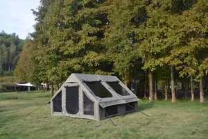 7-8 Personen Outdoor Camping Aufblasbar Zelt Winddicht Wasserdicht Zelt 3*4*2m - Bild 1 von 12