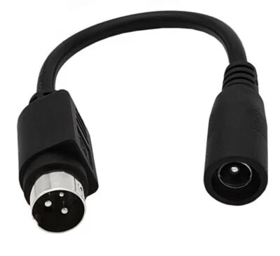 5.5 x 2.1mm Female to Mini Din 3 Pin Male DC Power Cable 15cm - Image 1 of 4