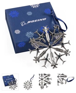 NEW Boeing 2024 Jet Snowflake Ornament 787, F-15EX & SLS - Picture 1 of 1