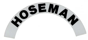 HOSEMAN - REFLECTIVE FIRE HELMET CRESCENT DECALS - A PAIR - Picture 1 of 1
