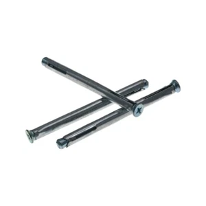 Taco de marco metálico cabeza avellanada 8 x 92 mm, acero galvanizado. 10 unidades. - Imagen 1 de 7