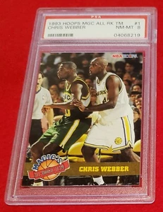 CHRIS WEBBER - 1993 Hoops Magic's All-Rookies PSA 8 RC HOF Warriors #1 - Picture 1 of 1