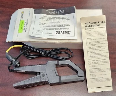 AEMC Model MD305 AC Current Probe 100 AMP AC Current Probe Catalog No. 1201.36 - Image 1 of 4