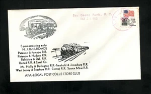 Locomotive a vapore--1983 Copertina cacheta-Doppio anello annullamento manuale-S, Ozone Park, NY - Foto 1 di 1