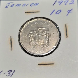 Jamaica 1972 10 centavos au/bu bonita moneda de circulación - Imagen 1 de 2