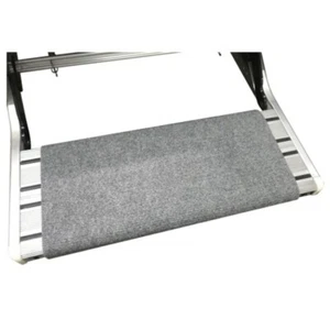 Wrap Around Step Rug for Pull Out Single & Double Caravan Step Grey RV Muck Mat - Picture 1 of 4