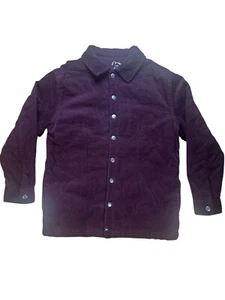 Art Class Boys Corduroy Quilted Full Snap Front Jacket Sz 10/12 Large Color Plum - Picture 1 of 4