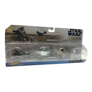Paquete de 3 vehículos fundidos a presión Hot Wheels Star Wars Starships inspirados en Mandalorian  - Imagen 1 de 9