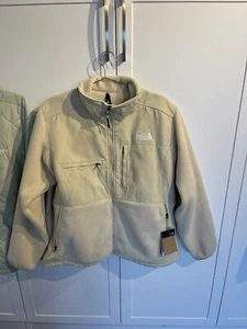 The North Face Full Zip Polartec Denali Fleece Logo Beige XL - Picture 1 of 5