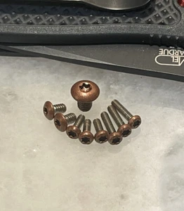 Copper Stainless Screws For Benchmade Griptilian 550 551 553 Nylon Handle Knife - Picture 1 of 5