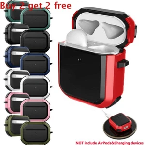 For Apple AirPods 3rd Generation Pro Case Shockproof Protective Cover Skin+Clip - Picture 1 of 17