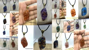 Orgone Chakra Pendant EMF Protection CRYSTAL COPPER RESIN Orgonite Necklace yoga - Picture 1 of 10