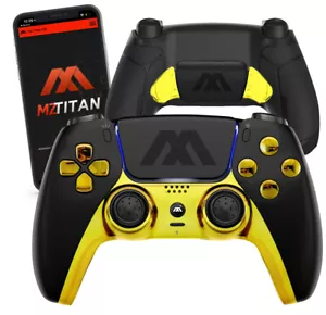 "Black/Gold" MZ Extreme Anti-recoil Modded Controller Paddles Hair Triggers - Picture 1 of 7