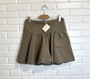 Brunello Cucinelli Women's Skirt Brown Cargo SZ M US 6 IT 42 Pocket RRP 900$ - Picture 1 of 9