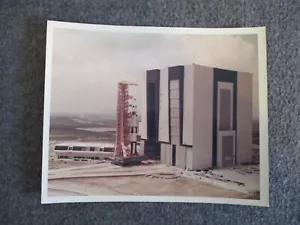 1966 NASA MSFC KSC APOLLO SATURN V ROLLOUT PHOTO 1ST GENERATION A KODAK PAPER - Picture 1 of 14