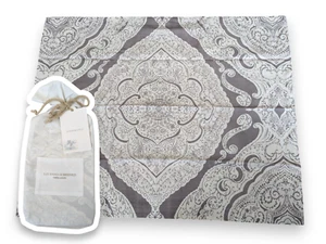 RH Restoration Hardware Lia Hand Screened Standard Pillow Sham Gray 100% Cotton - Picture 1 of 6