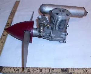 K&B LARGE GAS GLOW HEAD ENGINE FOR AIRPLANE WITH PROP & MUFFLER - Picture 1 of 4