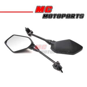 Espejos retrovisores laterales negros para Kawasaki Ninja 400R 10-12 650R 09-11 ER6F 09-11 - Imagen 1 de 3