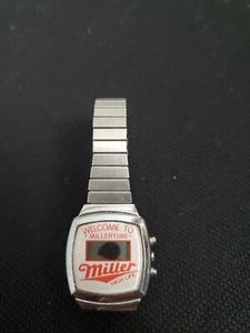 Vintage Miller High Life Welcome To Miller Time Watch Repair Or Parts - Picture 1 of 9