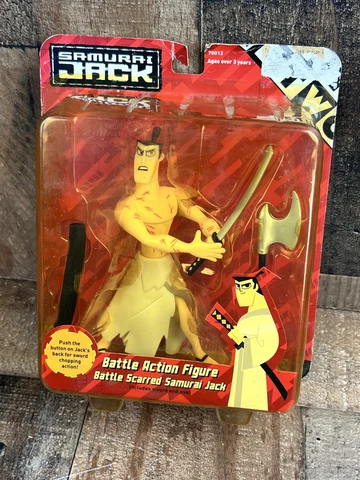 Vintage Battle Scarred Samurai Jack Action Figure Sealed Cartoon Network Cover