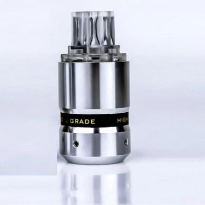 1PC HiFi IEC C13 Female Plug Rhodium Plated Aluminum Alloy Power Cable Connector - Image 1 of 4