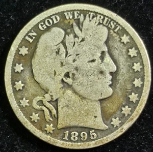 "SEMI KEY" 1895-O Barber Half Dollar - VG Condition or Better - Picture 1 of 2