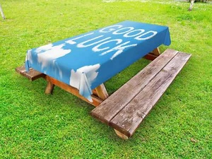 Going Away Party Outdoor Picnic Tablecloth in 3 Sizes Washable Waterproof - Picture 1 of 32
