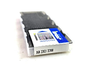 Inserto de corte de carburo Iscar DGN 2202J IC908 ranurado / separación (caja de 10) - Imagen 1 de 5