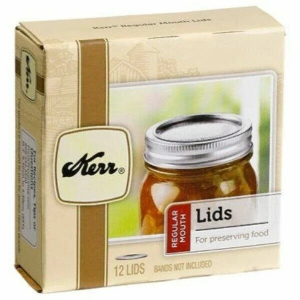 Kerr 10071 Regular Canning Jar Lids - Pack of 12