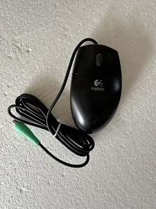 New Logitech 953817-2403 Wired Mouse Black PS2 Optical Mouse OEM 2 Button Scroll - Picture 1 of 1