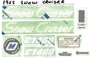 1965-1966-1967 Snow Cruiser snowmobile stripes kit - Picture 1 of 7