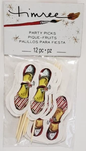 Timree LLC 12 -count Winter Holiday Hostess Party Picks - SHOES - Picture 1 of 1