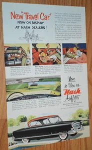 ★1953 NASH AMBASSADOR COUNTRY AIRFLYTE ORIGINAL VINTAGE ADVERTISEMENT AD 53 - Picture 1 of 1