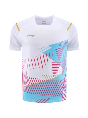 2023 New Li-Ning sports short sleeve Tops Tennis Clothes Men's badminton T-SHIRT - Image 1 of 4