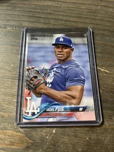 2018 Topps Series 1 #89 Yasiel Puig SP variante immagine Los Angeles Dodgers - Foto 1 di 3