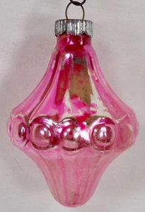 Shiny Brite Ornament Pink Chandelier UFO Unsilvered 1956 Vintage #1361 - Picture 1 of 8