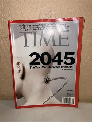 Time Magazine February 21, 2011- 2045- The Year Man Becomes Immortal - Image 1 of 4